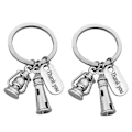 Miniatyrbillede 2 af 3: 2 stk. Tak Keychain Fyrtårne ​​Hængende Nøglering Kerosinlamper Dekorative Nøgleholder Gave Til Lærer Ven Kollega