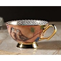 Miniatyrbillede 6 af 6: Euro Style Kop & Underkop Sæt, Ben Kina Tekop Kaffe Kop til Morgenmad Hjem Køkken - Fugle og Træer Mønstre