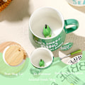 Miniatyrbillede 2 af 7: Gaver til kvinder Sød 3D dyre Kaffe Kops Te Kop Kawaii Ting Sjove Seje Kopper (uden ske og låg)