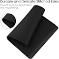 Miniatyrbillede 3 af 7: Gaming Mouse Mat Desk Office Mouse Pad Stor Størrelse Behagelig Mousepad med Glat Kludoverflade, Forbedret Præcision og Hastighed 80x40 Black