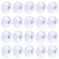 Sugproppar 3 cm (20 st) - Transparenta - Mjuk PVC - Lastkapacitet 1,4 kg