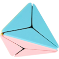 Pikkukuva 1 / 6: Pyramid Speed Cube - ABS-materiaalista valmistettu Pyraminx ilman tarroja | Kannustaa oppimaan taikakuution | Sujuva pyörivä palapeli | Visuaalisesti miellyttävä palapelilelu darts