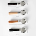 Miniatyrbilde 5 av 5: Bunnsolid Håndtak uten Bunn for Halvautomatisk Kaffemaskin i Rustfritt Stål for BA101/BA102 TEMP IQ 58mm, B