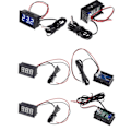 Miniatyrbild 2 av 5: 50~110 C För DC 12V Digital LED Termometer Bil Temperaturmätare Panel Me Blue