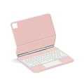 Pikkukuva 3 / 5: iPad Air 11 (2024) (M2) Bluetooth-näppäimistö Magneettinen Ripustus PC+PU Nahka Tablet-kotelo - Vaaleanpunainen Multicolor Pink
