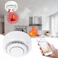 Miniatyrbild 2 av 5: Mini Smoglarm Smart WiFi Smogdetektor Brandlarm Realtidsappaviseringar för Hemfamilj 1pcs