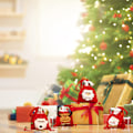 Miniatyrbild 5 av 5: Julpåse, julklapps-tygkasse, äppelpåse, för presenter
