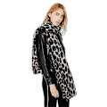Miniatyrbild 3 av 4: Leopardmönstrad Pashmina Sjal och Omlott Vinter Varm Cheetah Lång Stor Halsduk för Kvinnor