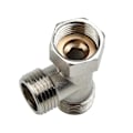 Miniatyrbillede 5 af 5: G1/2 3-vejs T-adapter Kobber Badeværelse Brusearmatur Vanddeler Toilet Bruseventil Spraydyse Konverter