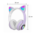 Pikkukuva 5 / 5: Langattomat Kissan Korvat Kuulokkeet, Led-Valoilla Varustetut Bluetooth-Kuulokkeet Purple