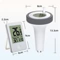 Miniatyrbillede 2 af 5: Trådløst flydende pooltermometer - Digitalt smart pooltermometer med LCD-radiomodtager - Rækkevidde op til 60 m - Til