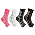 Pikkukuva 2 / 2: 2 Paria Plantar Fasciitis -tukisukkia Heikoille Nilkoille, Kaarille ja Kannoille - Ultimate Compression -hihat Black LXL