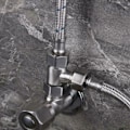 Miniatyrbillede 3 af 5: G1/2 3-vejs T-adapter Kobber Badeværelse Brusearmatur Vanddeler Toilet Bruseventil Spraydyse Konverter
