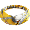 Miniatyrbilde 1 av 5: 1 stk Hårbånd 1 Pakke Hodebånd for Kvinner Elastisk Hodebånd Sklisikkert Mote Kvinners Turban Hode Yellow