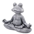 Pikkukuva 1 / 2: Meditoiva sammakko meditaatio sammakko ulkokoriste puutarha patsas hartsi koristeet puutarha piha suunnittelu
