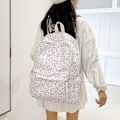 Miniatyrbild 2 av 7: Söt Ryggsäck Estetisk Skolryggsäck - Kawaii Skolväska Blommig Preppy Ryggsäck för Skolflickor Skolväska