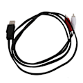 Miniatyrbillede 3 af 5: 1,5 m USB A Han til 2x RCA Phono AV Kabel TV Aux Audio Video Adapter