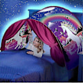 Miniatyrbillede 2 af 2: Fancy Dream Tents Børne Unicorn Space Foldbart Telt Indendørs Seng Hus Telt Unicorns