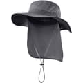 Solhatt i mesh för utomhusbruk med bred brätte och nackskydd dark gray