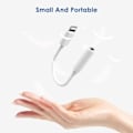 Pikkukuva 3 / 5: Lightning-liitäntä 3,5 mm:n kuulokeliitäntään, iPhone-kuulokeliitäntä, iPhone 14 13 12 11 XR XS Max X 8 7 6 -tuki kaikille iOS-laitteille