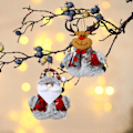 Miniatyrbilde 4 av 4: 4 små julepynt i stoff, juletrærpynt