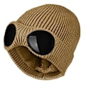 Miniatyrbillede 1 af 3: Unisex Vinter Varm Strikket Uld Tyk Hue Brille Hue Hue Brown