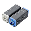 Miniatyrbild 3 av 4: Huamade 1 st Led Powercon AC Kopplingsadapter Förlängare Högkvalitativ Speakon Panelmontering Rak Adapter Blå Vit Blue