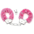 Miniatyrbilde 1 av 5: Metallhåndjern med 2 nøkler for Cosplay Politirollelek Pink