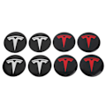 Miniatyrbilde 8 av 8: 4 stk. hjulnavkapsler til Tesla Model 3 Y Tesla Accesso Silver