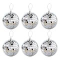 Miniatyrbilde 1 av 3: 6/12x 2/3/4/6cm Disco Speilkule DJ Lys Sølv Dansefest Scene Belysning Eve Silver 6CM
