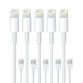5-pack - Lightning laddningskabel iPhone 13/12/11/ Xs/Max/X/8/7/6/5SE