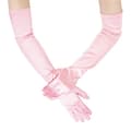 Ytelseshansker Satin Lange Hansker For Kvinner Dans Hansker Bryllupshansker Pink