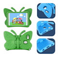 Miniatyrbild 5 av 5: Butterfly Skal för Samsung Galaxy Tab A7 Lite 8.7 T220/t225 2021, Barnvänligt, Eva Mjukt Skummaterial, Tjocka Fyra Hörn, Kameraskydd, Stöttåligt Green