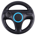 Miniatyrbillede 1 af 5: Spil Racerat for Nintendo Wii Mario Kart Fjernbetjening 1 stk 1 stk Sort Black