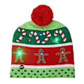 Miniatyrbild 1 av 4: 2024 NY LED Julhatt Kreativ Blinkande LED-ljus Stickad Hatt Snögubbe Vinter Varm Färg Stickad Mössa Julklapp 18