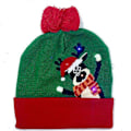 Miniatyrbild 1 av 4: 2024 NY LED Julhatt Kreativ Blinkande LED-ljus Stickad Hatt Snögubbe Vinter Varm Färg Stickad Mössa Julklapp 12