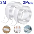 3M Kaksipuolinen Nano Teippi Kierrätettävä Läpinäkyvä 3m - 2pcs