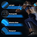Miniatyrbilde 5 av 5: Oppladbare LED-striper, LED-armbånd med reflektor, justerbar
