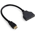 Miniatyrbillede 1 af 5: HDMI Han til 2 HDMI Hun 1 ind 2 ud Splitter Kabel Adapter Konverter