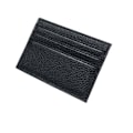 Miniatyrbillede 3 af 5: INF Slim kortholder i ægte læder tegnebog 6 kort slots Black