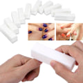 Miniatyrbild 4 av 4: 10 st Vita Finger Tå Nagel Buffer Filning Slipblock Akryl Poleringsverktyg
