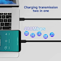 Miniatyrbillede 5 af 9: PD 60W USB C Udtrækkeligt Datakabel, til Macbook Hurtig Opladningskabel til Type C Mobiltelefon Switch