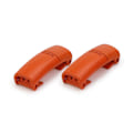 Miniatyrbillede 1 af 4: 2 stk Lazy Magnetiske Metal Snorspænder Snøreløse Snorspænder Knapper Børn Voksne - SNNGV Orange