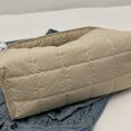Miniatyrbilde 8 av 9: Pålitelig Vattert Puffer Bag Dame Håndveske skulderveske for forskjellige behov Beige