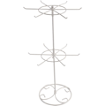 Miniatyrbillede 1 af 5: Smykke Ring Display Stand Holder Rack, Roterende Smykkestativ, 2-lags Armbånd Halskæde Opbevaringsstativ Nøglering Display Hænger Gave til Piger Kvinder A