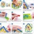 Miniatyrbild 7 av 8: Julstrumpor Diamantmålning Kits för Vuxna Nybörjare, 4 Pack Kamin Hängande Strumpor, DIY Strassmålning Julgransprydnader Snowman