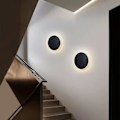 Miniatyrbillede 5 af 5: LED væglampe indendørs med touch-kontakt 3 farvetemperaturer justerbar væglampe moderne soveværelse læselampe sengelampe trappeopgang korridor Black