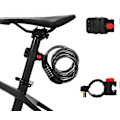 Miniatyrbillede 2 af 3: 120 cm kabellås med 5-cifret kode til cykel og trehjulede cykler