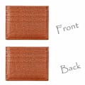 Miniatyrbild 3 av 3: Blockerande äkta läder Unisex Slim Kreditkortsfodral Debit Plånboksfodral - Svart Brown