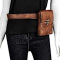 Miniatyrbild 2 av 3: Steampunk Crossbody Axelväska Gotisk Midjeväska